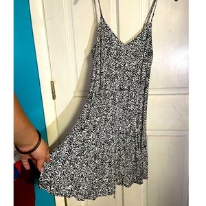 Large black/white animal print Decree dress